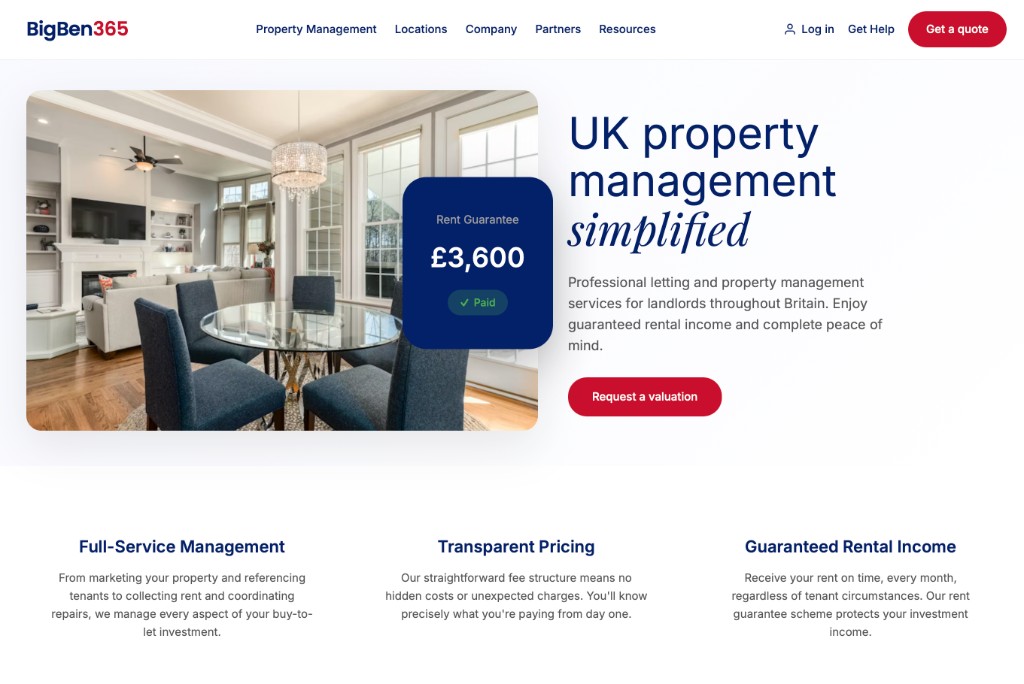BigBen365 – UK property management website
